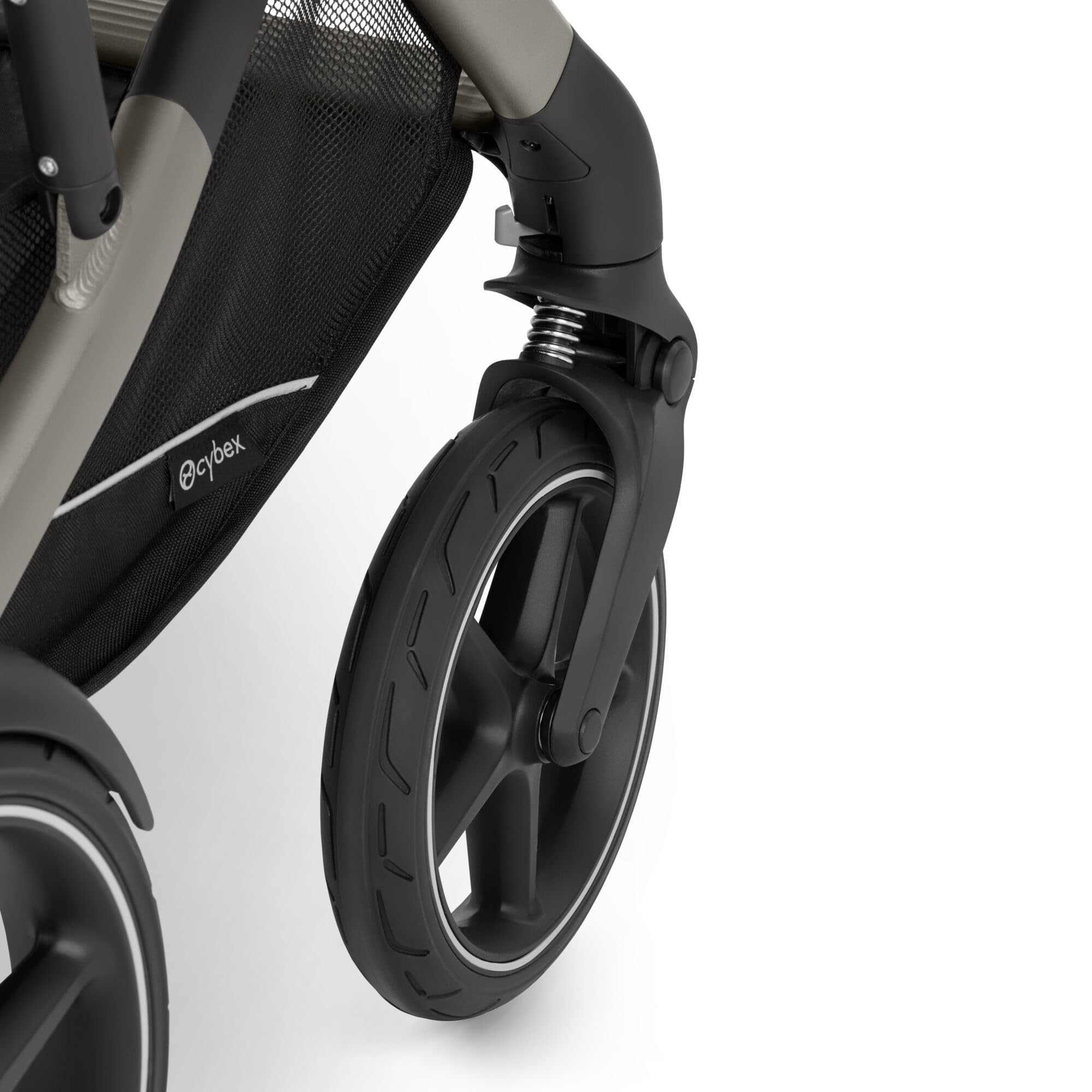 CYBEX Gold TALOS S LUX Kinderwagen, Ab Geburt bis 22 kg, Mit Offroad-Federung, verstellbarem Griff, ergonomischer Liegeposition, Moss Green