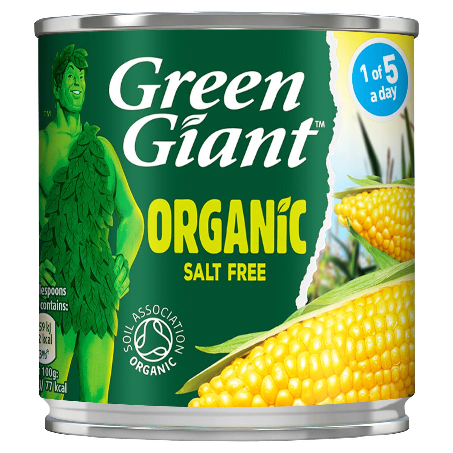 Green Giant Organic Salt Free Sweetcorn, 160g