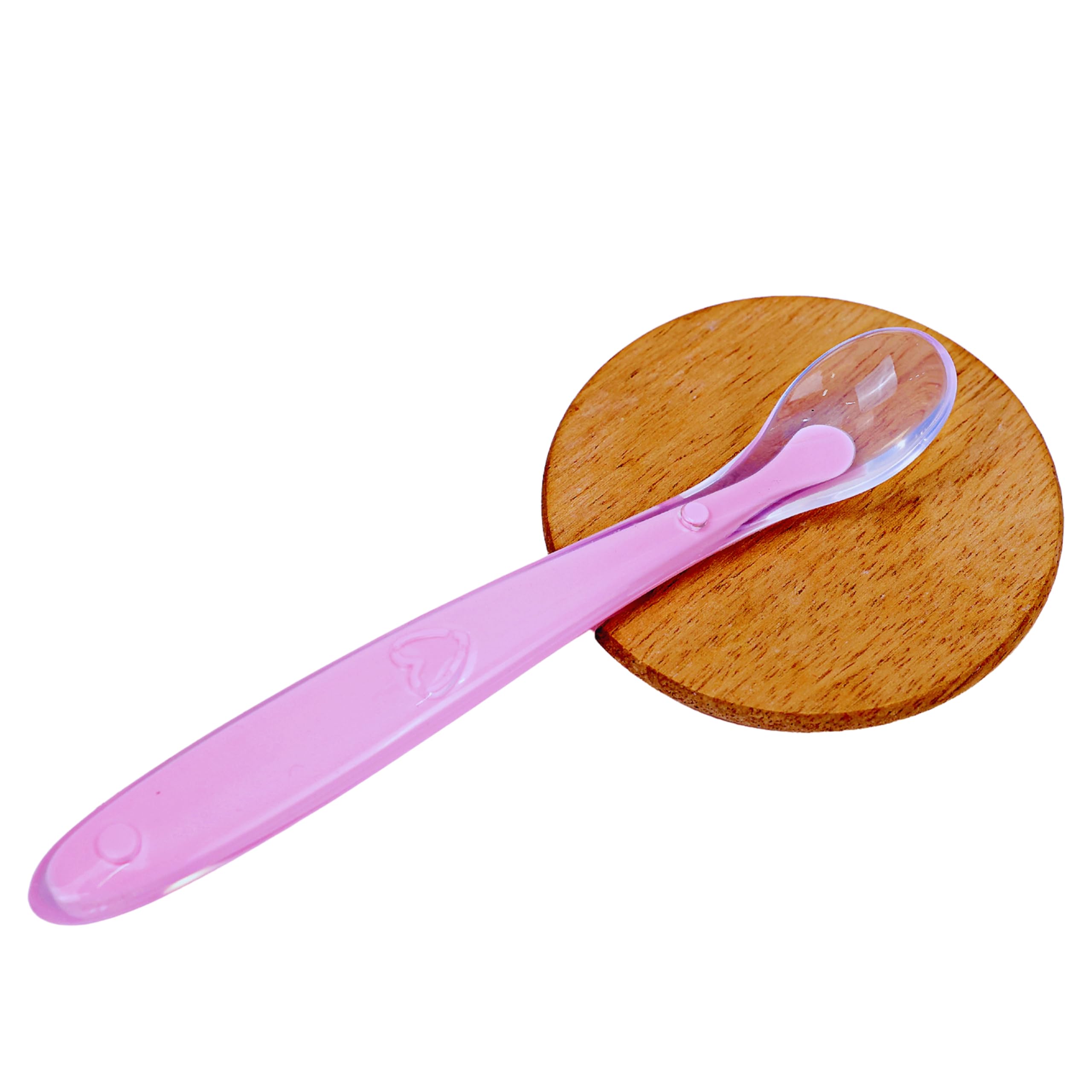 THE LITTLE BUNNY HOP IN STYLE Baby Feeding Spoon with Ultra Supple Silicone Tip | Ideal for Newborn & Toddlers | BPA Free, Self Safe Feeding Utensil, Babies Weaning Spoon for 4+ Months Kids (Pink)-image-18