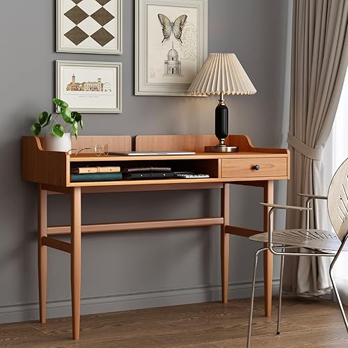 Vintage-Style Desk with Scandinavian Flair, Computer or Laptop Desk, Writing