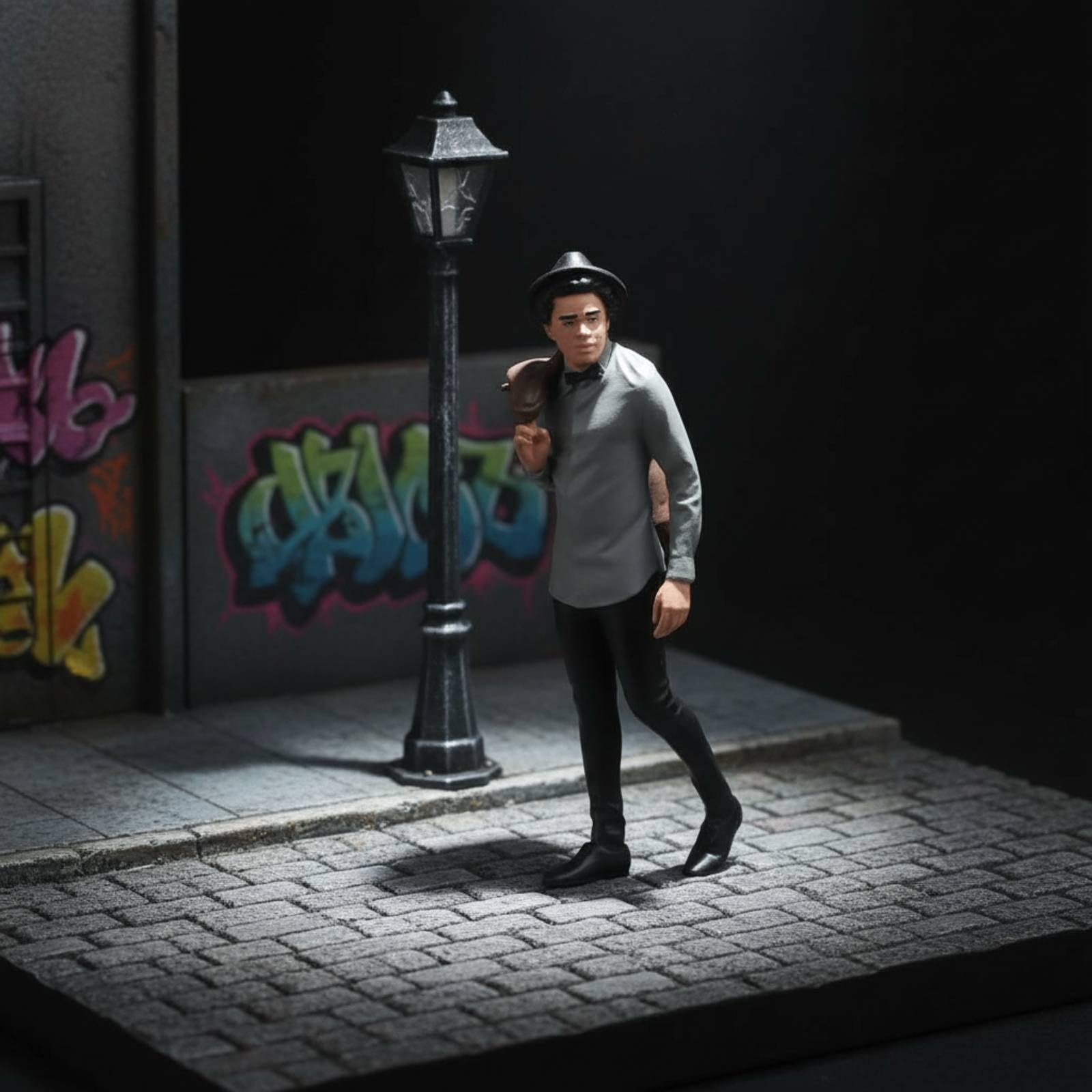 Painted Miniature Figure Miniatura Dipinta Figurina Uomo Personaggio Resina Pittura Fatta a Mano Finitura Realistica Accessorio Diorama Scene, 1-24