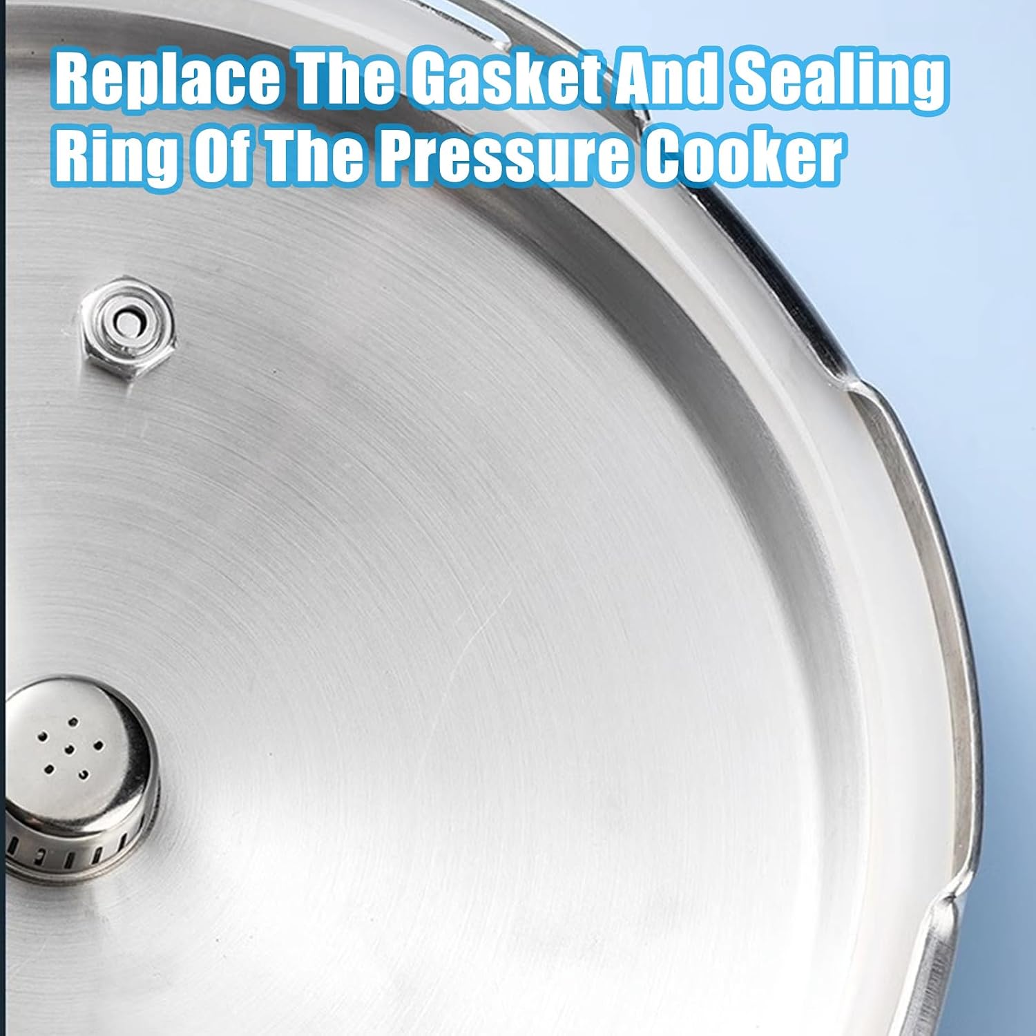 2Pcs Pressure Cooker Gasket Silicone Pressure Canner Sealing Ring 22cm