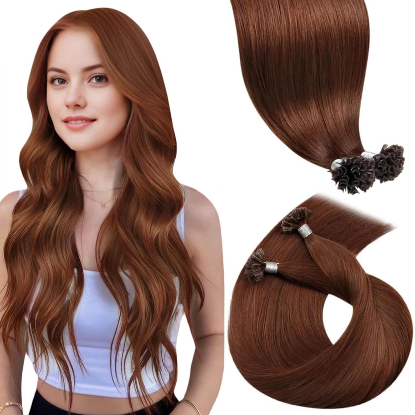 LaaVoo Echthaar Extension Haar Extensions