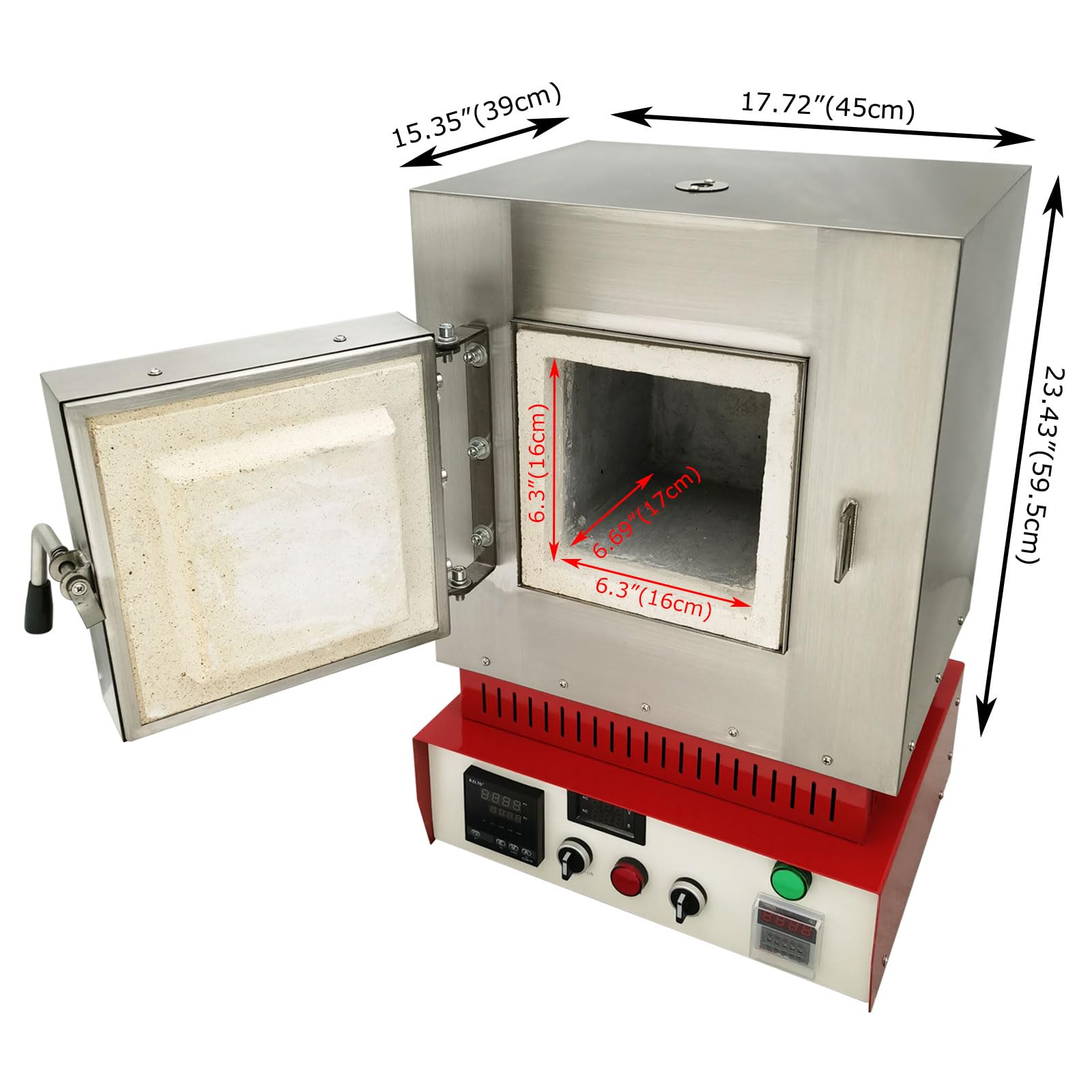 HayWHNKN Laboratory Muffle Furnace 1100? Burnout Oven Melting Furnace for Jewelry Processing 110V 3KW