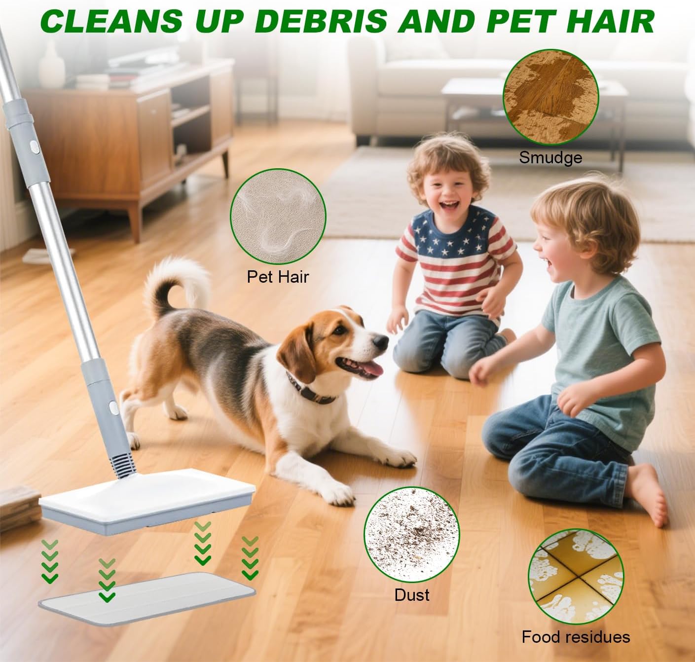 6 Pack Microfiber Steam Mop Pads Compatible with FEPPO, FODFINU & Seyola Series Steam Mop, Washable & Reusable Microfiber Steam Mop Cloth for All Types of Floors, Steam mop Attachments(6 Pack, grey)