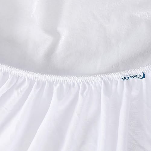 Miniatura 4 de Protector de colchón para cuna de 33 x 75 pulgadas impermeable de toalla de bambú suave y silencioso perfecto para colchón de sofá cama de 33 x 75