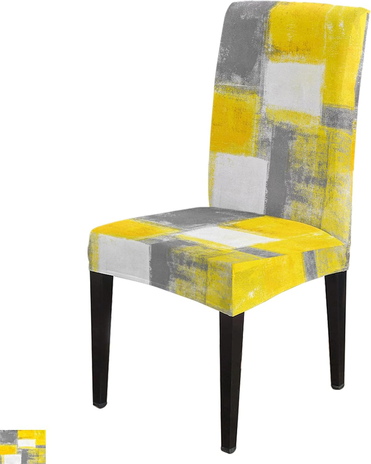 Yellow Chair Covers for Dining Room Set of 6 Modern