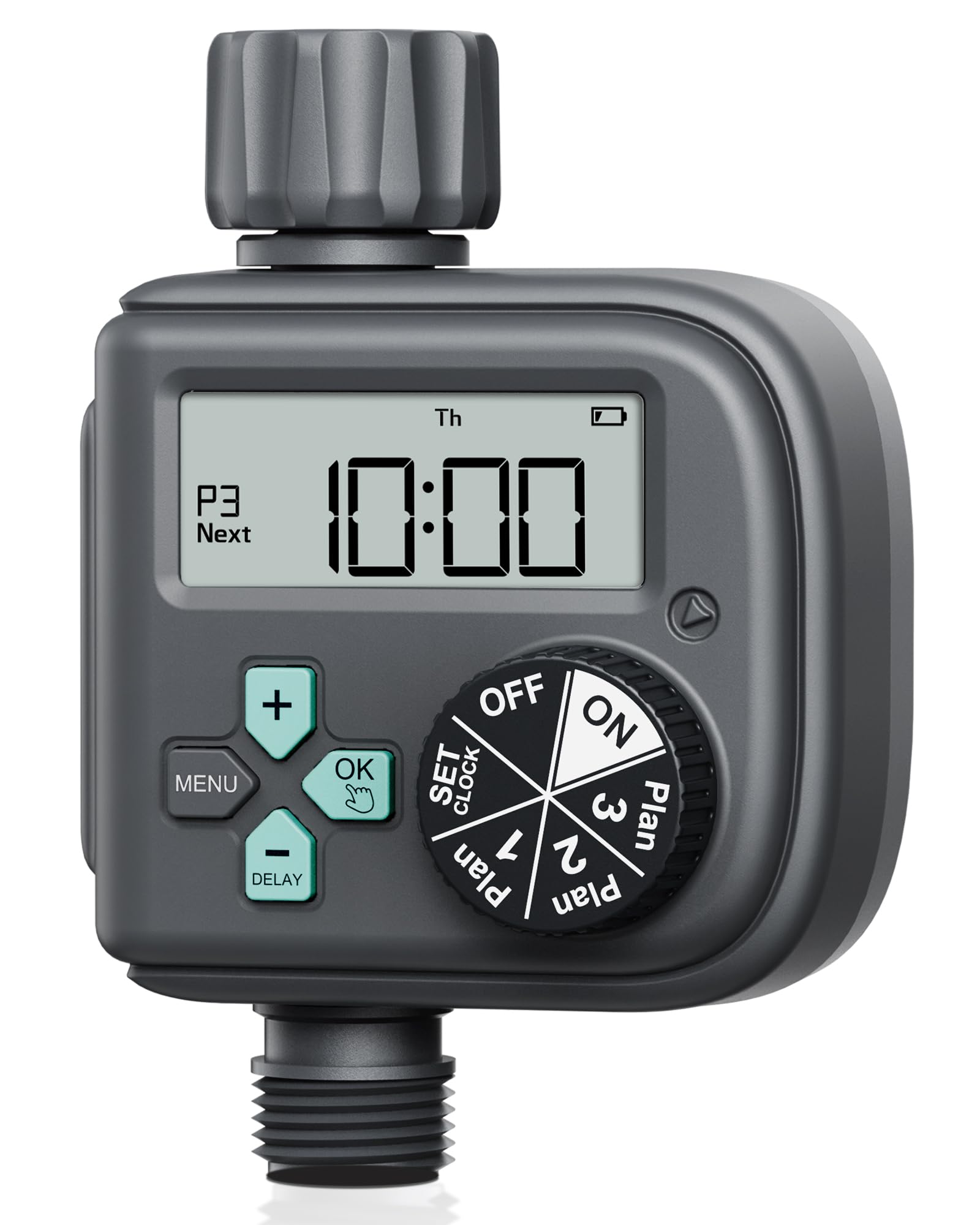 rainpoint sprinkler timer with 3 independent programs hose timer with rain delaymanualautomatic irrigation system watering timer for garden lawn yard