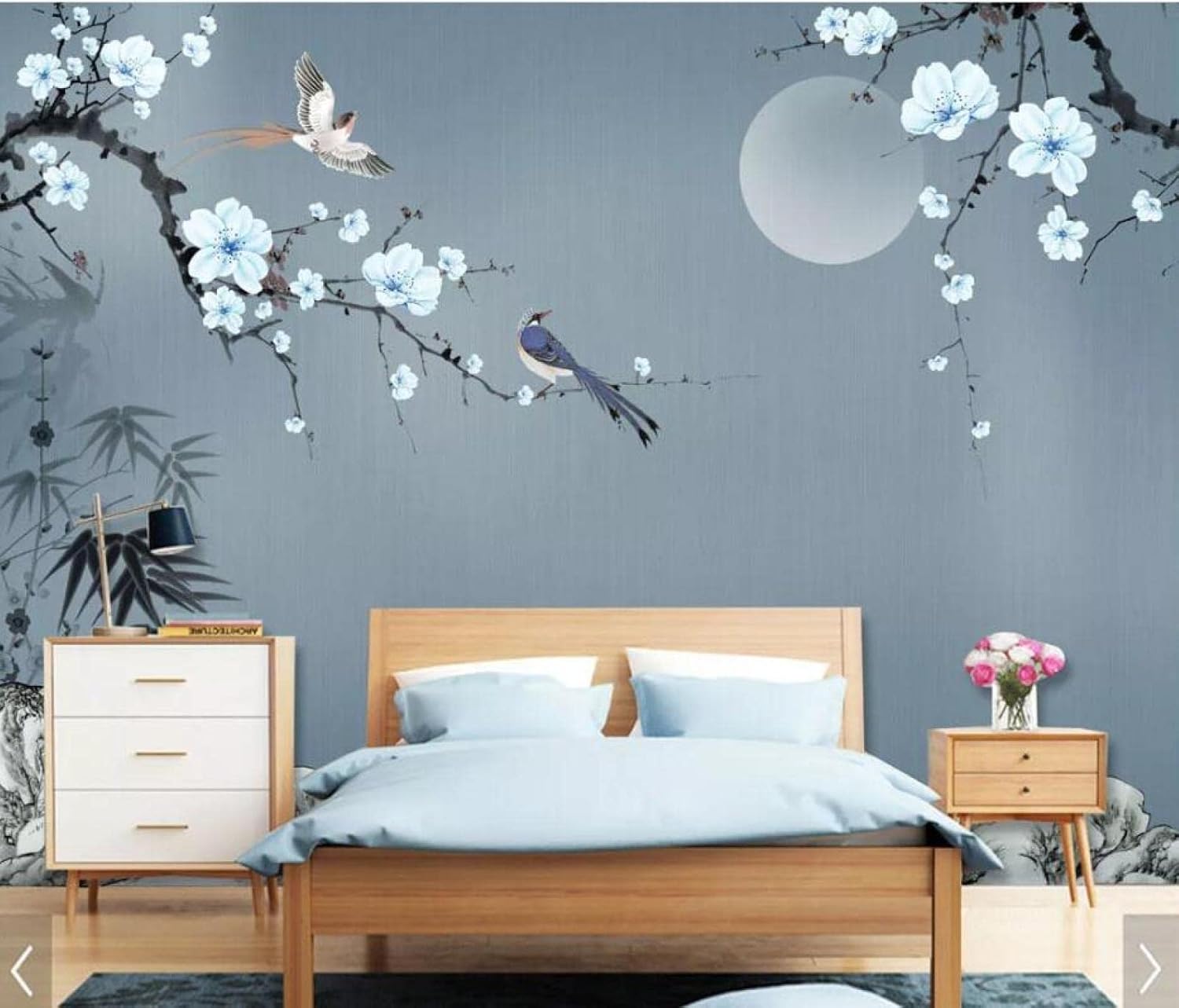Valart Zijden Schilderij - Aziatische Muur Decor 4 Rechtvaardige Mannen