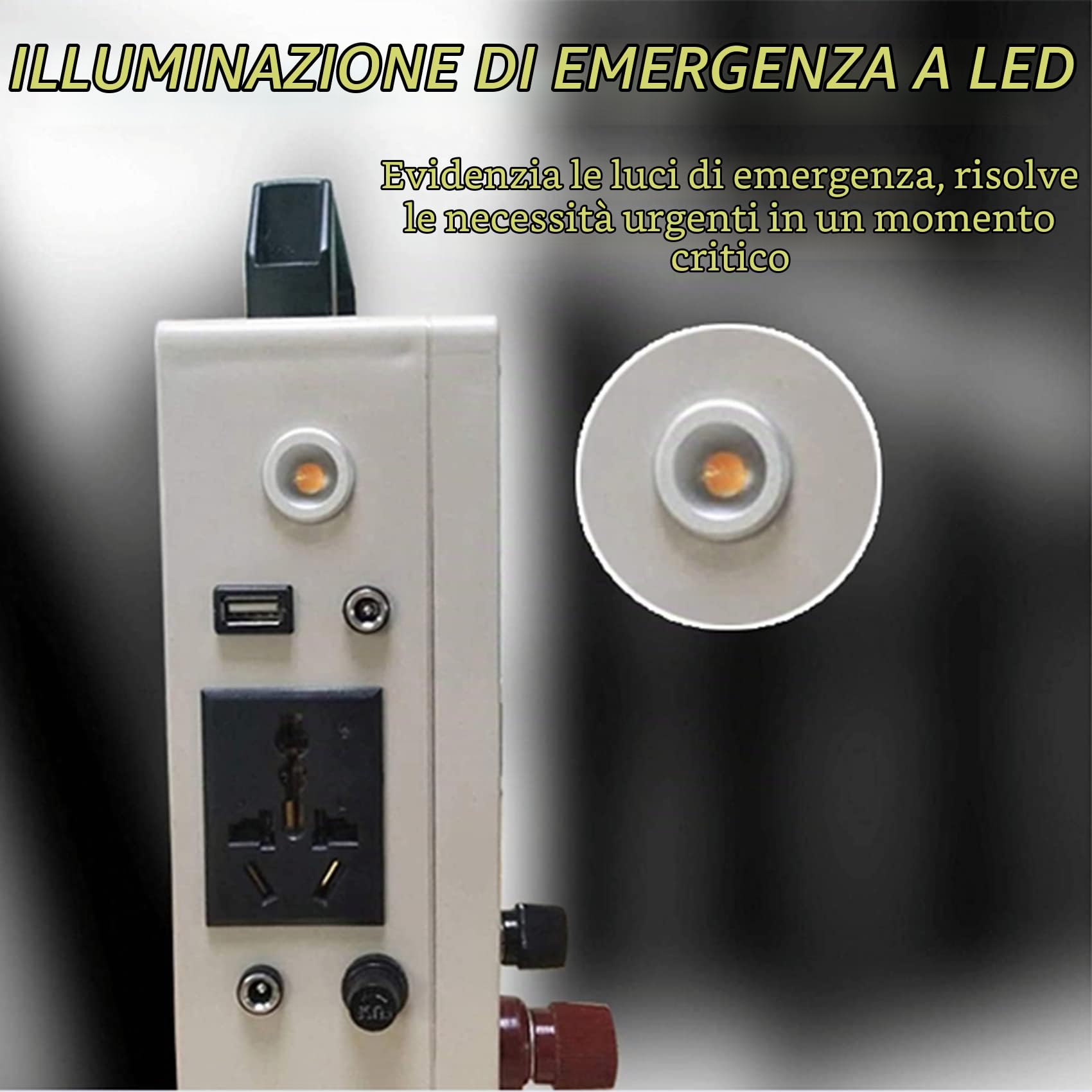 Generatore di manovella portatile, generatore di manovella a mano, alimentazione portatile, generatore di energia di emergenza manuale