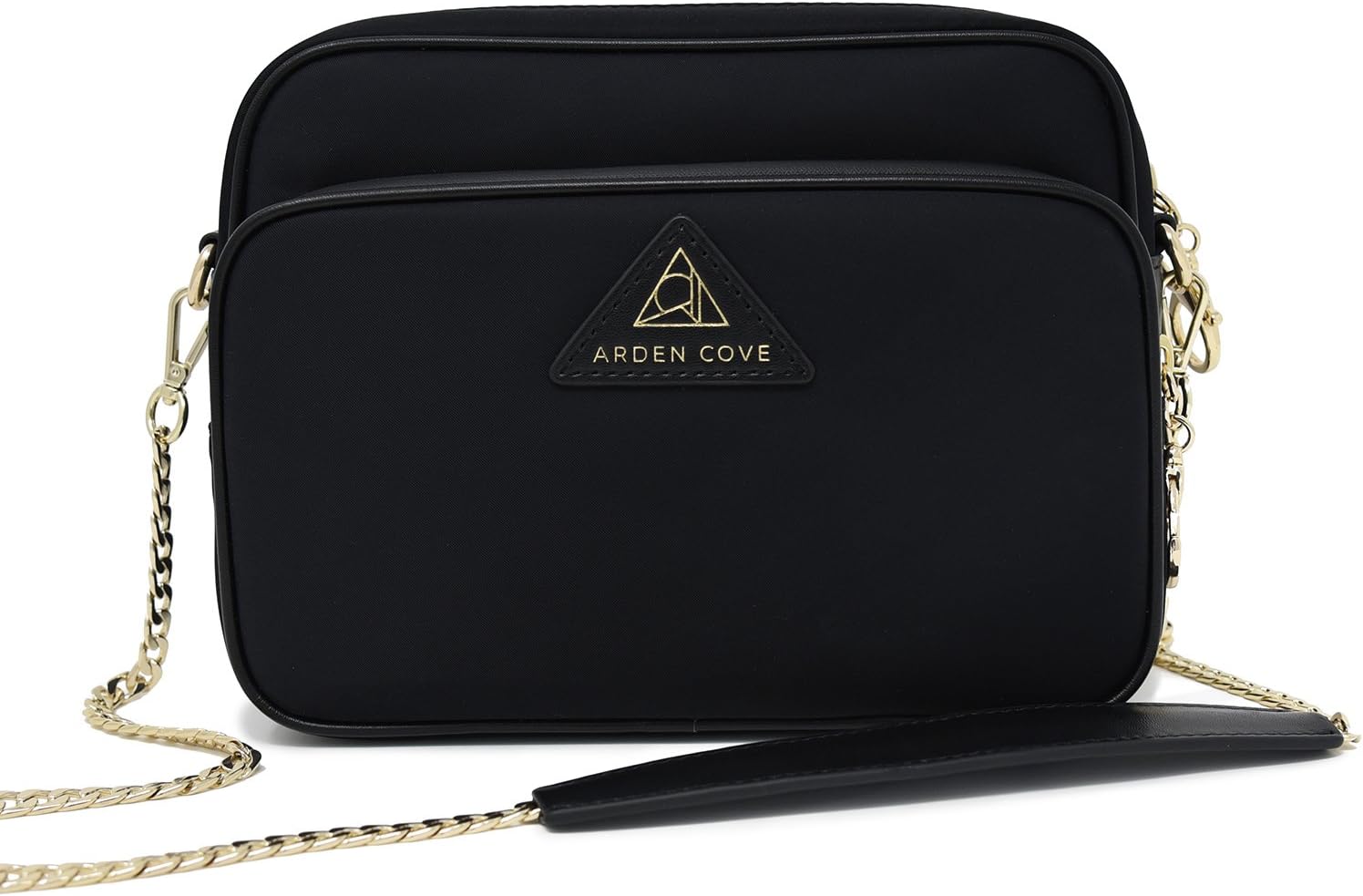 Full Anti-Theft Waterproof Cross-Body Bag with Slash-resistant Chain Strap w/Classic Hardware