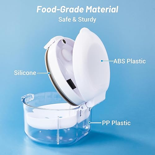 Miniatura 7 de Caja de baño de prótesis automática de elevación automática taza de cuidado limpio completo para dentaduras llaves taza limpiador