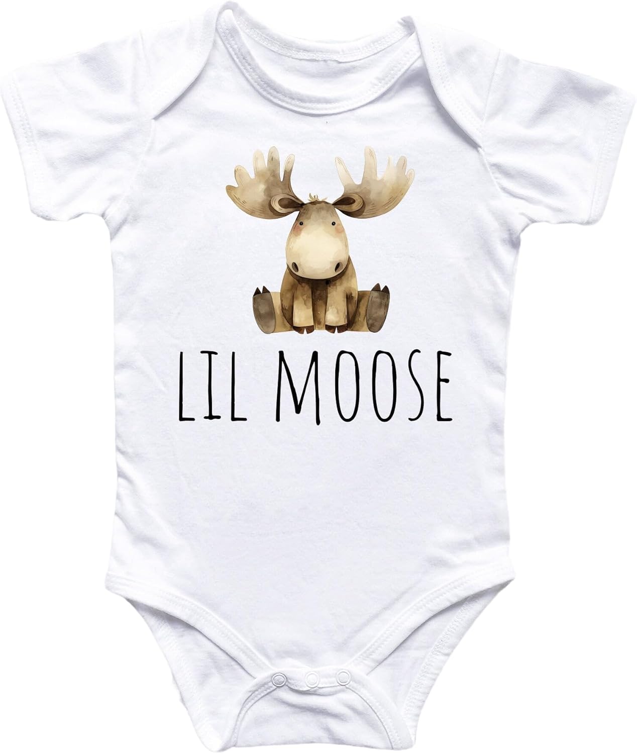 Little Moose - Baby Boy Girl Clothes Infant Bodysuit Funny Cute Newborn