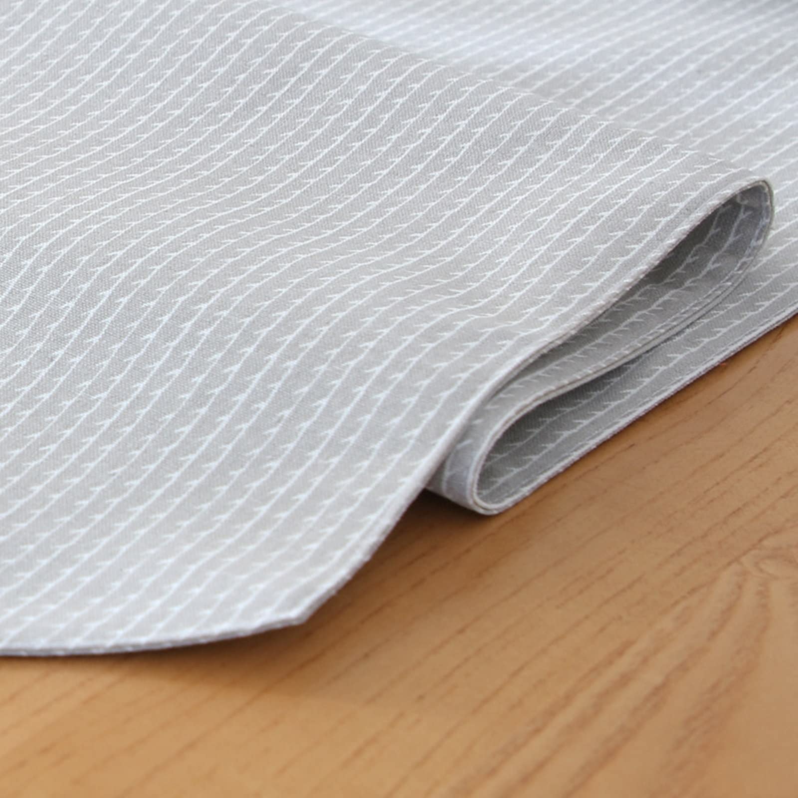 Runner Tavolo 33x200CM Strisce Singole Runner Tavola Grigio Cotone Decorazione Tavola