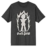 Dragon Ball Z It's Over 9000 Vegeta Silhouette Men's Charcoal Heather T-Shirt
