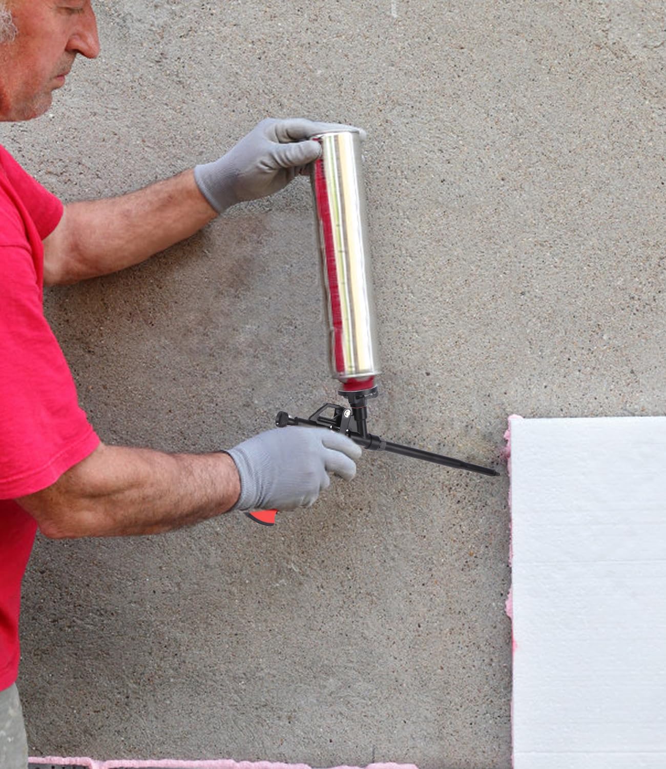 Pistola Per Schiuma Poliuretanica - Corpo In Metallo Con Rivestimento PTFE - Per Calafataggio E Isolamento - Foto 12