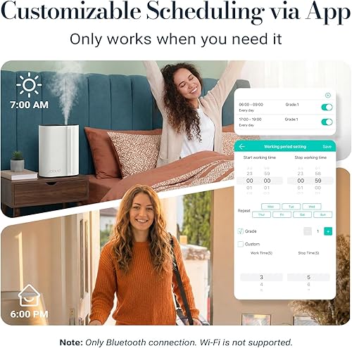 Miniatura 6 de JCLOUD Difusor de aroma de hotel, difusor de aceite esencial sin agua hasta 2000 pies cuadrados - Máquina de aroma de aire frío HVAC para