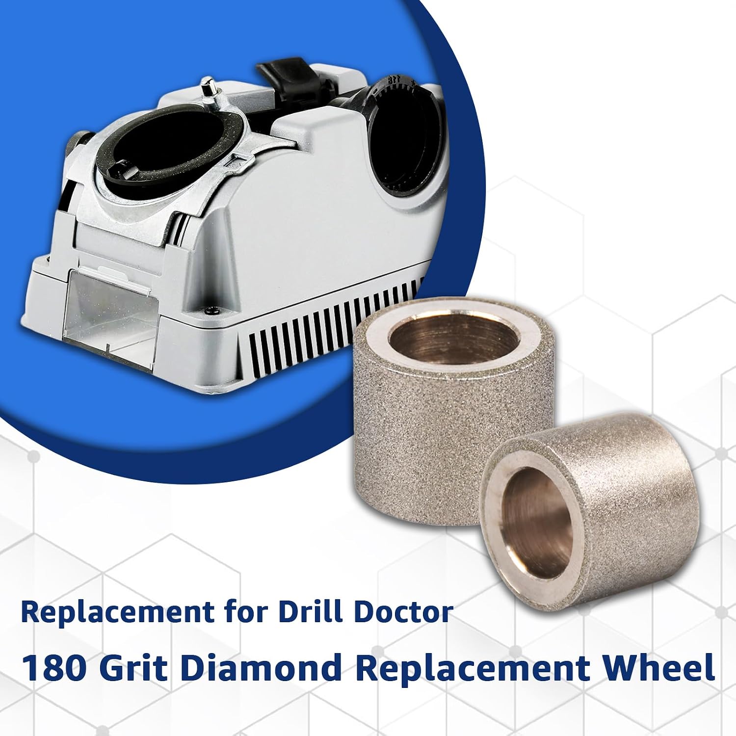 for Drill Doctor 180 Grit Diamond Replacement Wheel Compatible with Drill Doctor XP, 500X, 750X Drill Bit Sharpener Wheel - DA31320GF