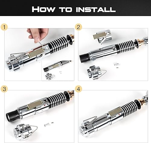 Miniatura 18 de CUSTOM SABER Sable de luz Xenopixel 3.0 de oscilación suave, sable de luz de 34 fuentes de sonido, control de movimiento, sables de luz que cambian