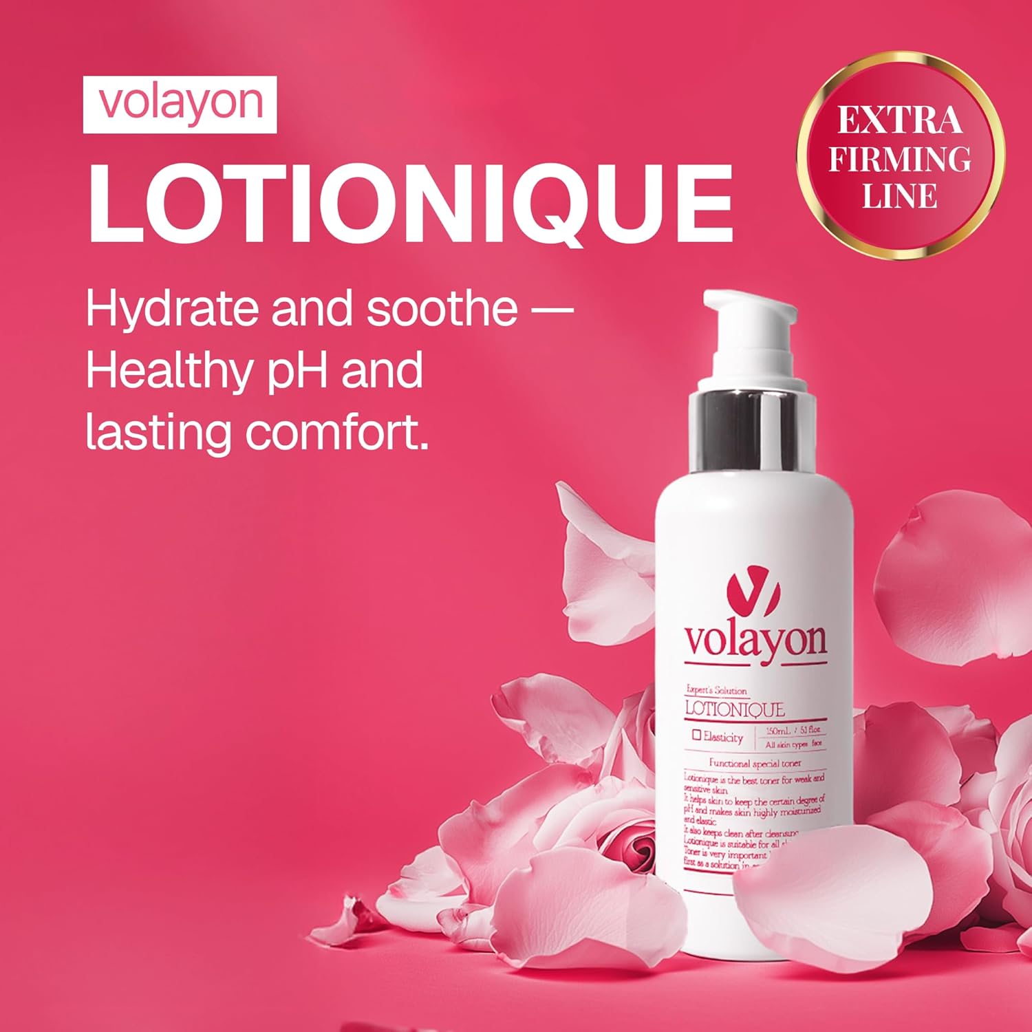 Lotionique – Ultra Elasticity & Moisture Balance with Adeonsine & Rosa Damascena Flower Water for Skin Toner, Korean Skin Care, 5.1 fl.oz. - Image 2