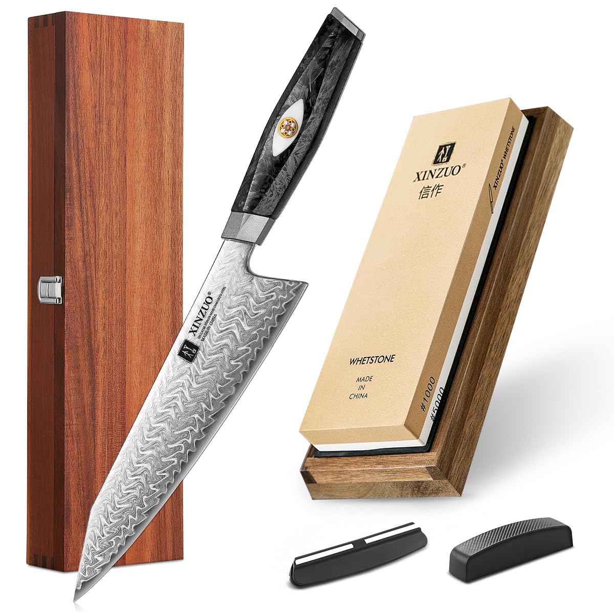 Couteau de chef 21,5cm XINZUO M390 pour sublimer vos recettes à la maison