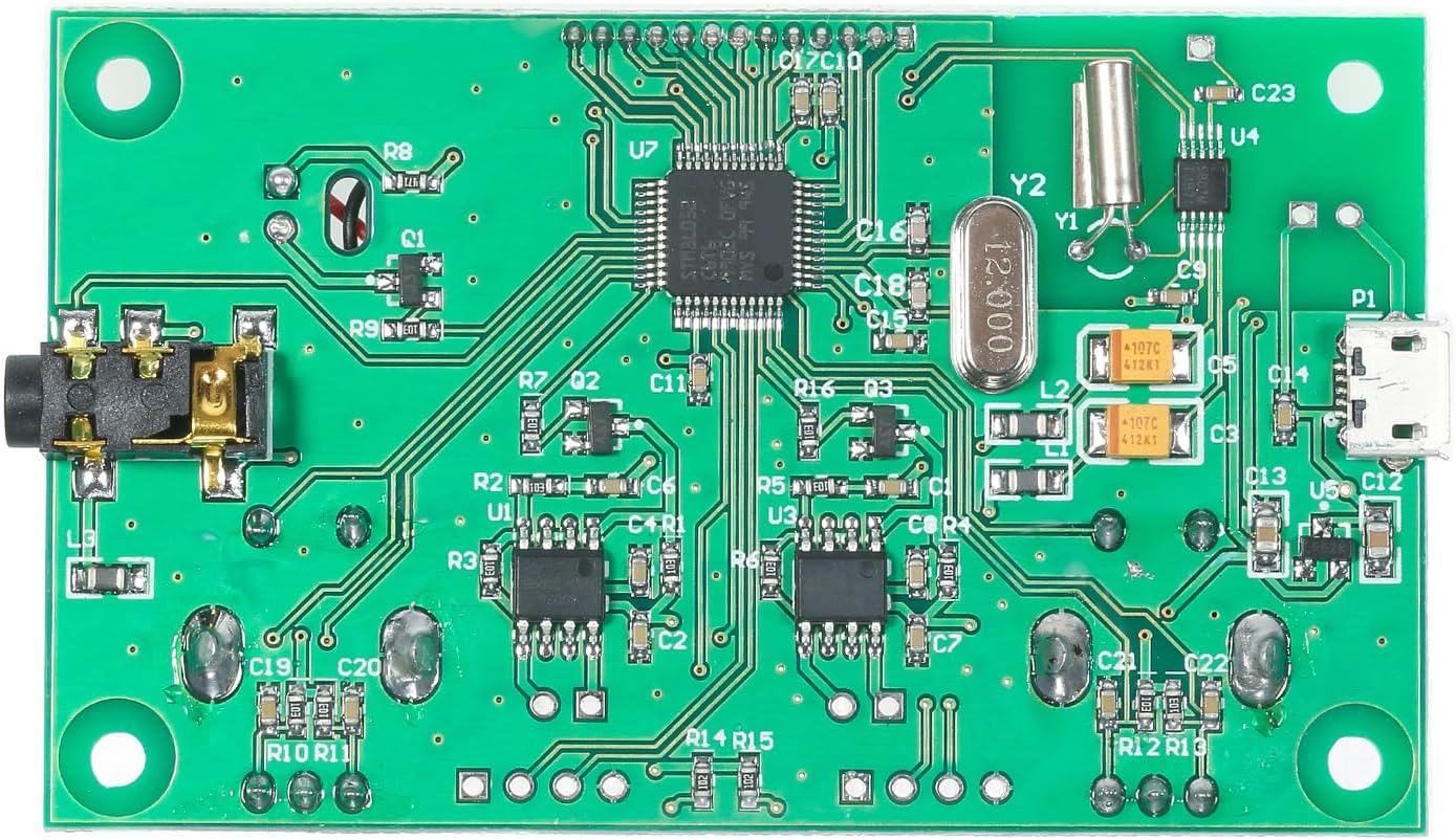 Digital FM Radio Receiver Module with Backlight LCD Display - DSP and PLL Wireless Stereo Receiver - 76.0MHz - 108.0MHz Frequency Range - On Board 2 x 3W Stereo Audio Amplifier