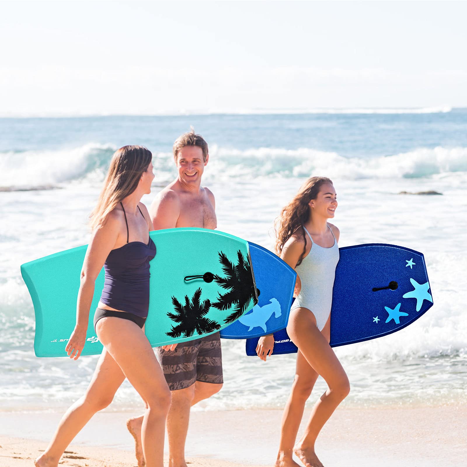 GOPLUS Tabla de surf, tabla de natación, 94 x 47 x 5,5 cm (verde-M)