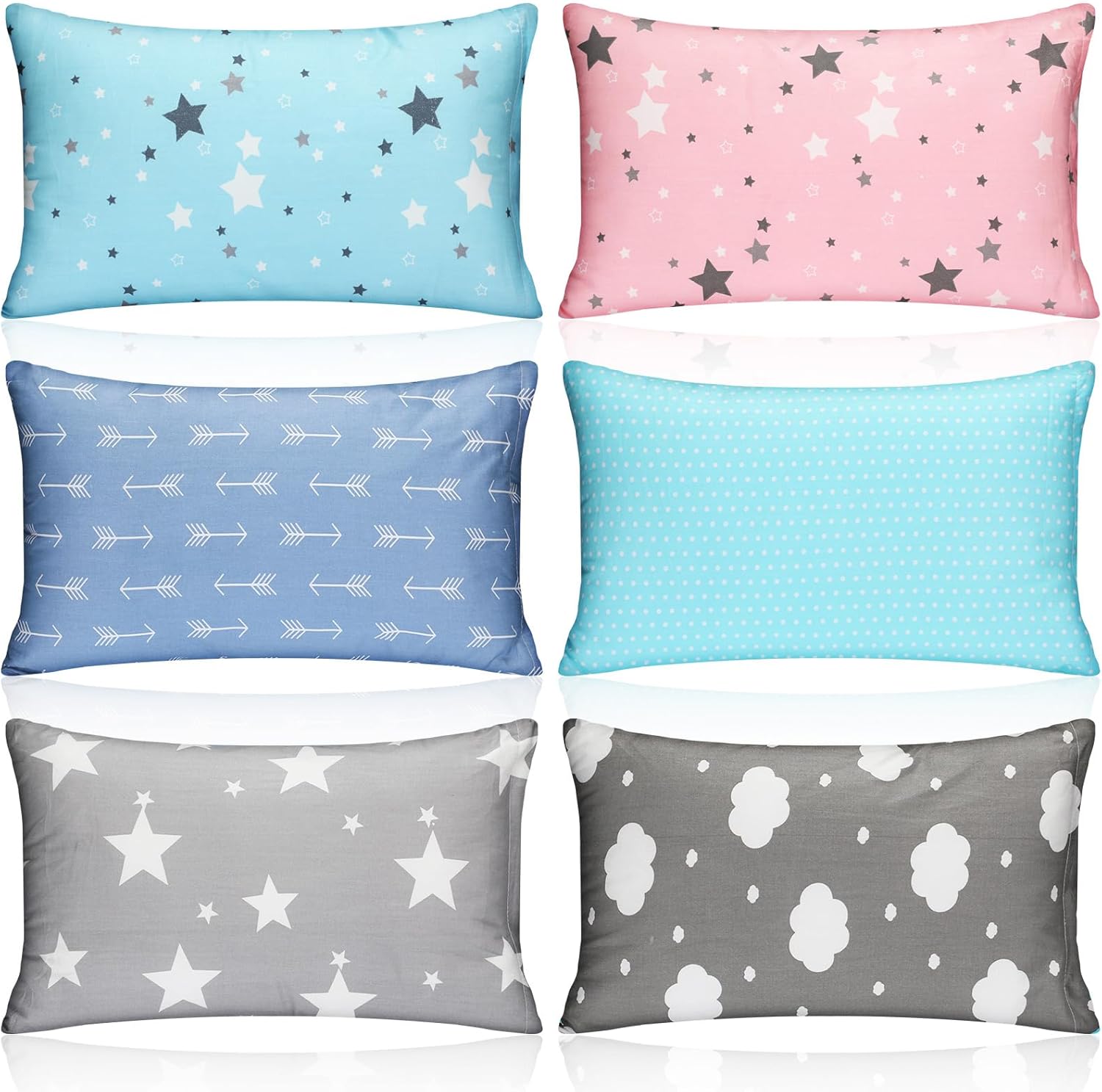 Kigley 12 Pack Mini Pillows for Daycare, Travel, Nap, Small Soft Breathable Machine Washable Sleeping Pillows for Pet Dog