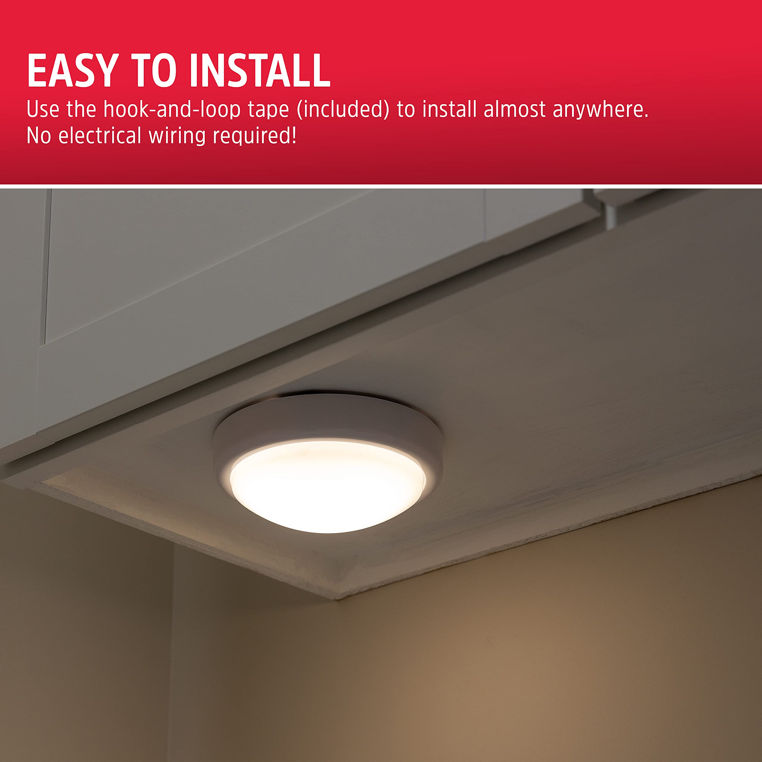 Buy Energizer LED Tap Light, 1 Pack, Soft White, Battery Operated, Push On/Off, Wireless, Under