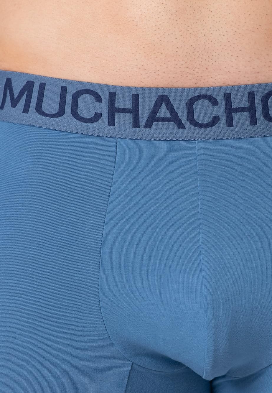 Muchachomalo Calzoncillos para Hombre, Ropa Interior Lisa de Algodón para Hombre, Pack de 2 Unidades, Bóxers Lisos de Corte Clásico con Cintura Elástica