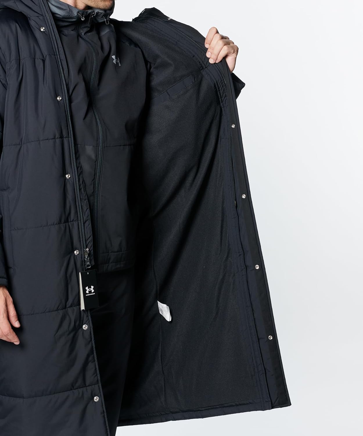 Amazon | [アンダーアーマー] UA LOGO LONG COAT Black SM | コート