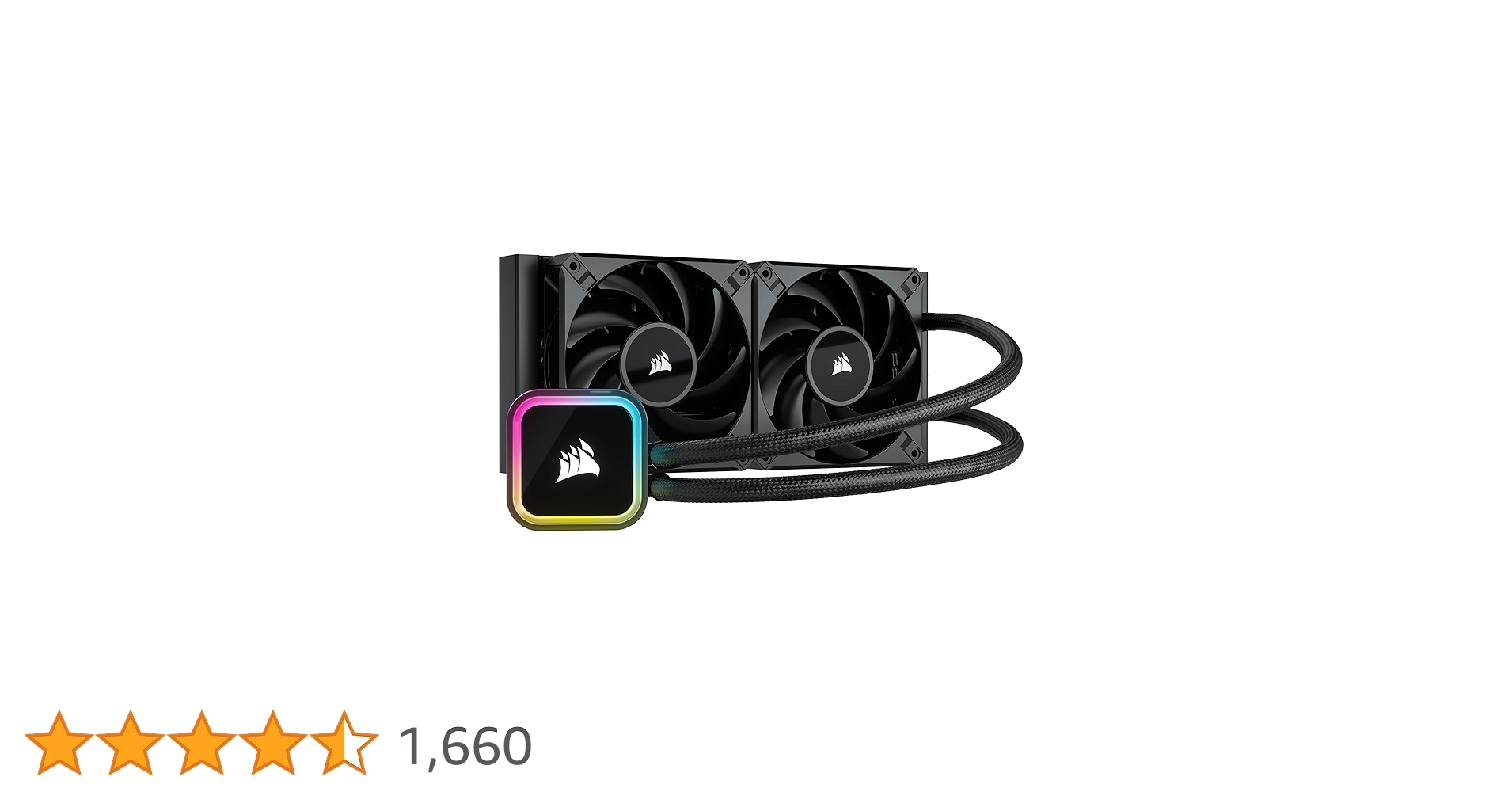 Amazon | CORSAIR iCUE H100i RGB ELITE 水冷式 CPU クーラー LCA