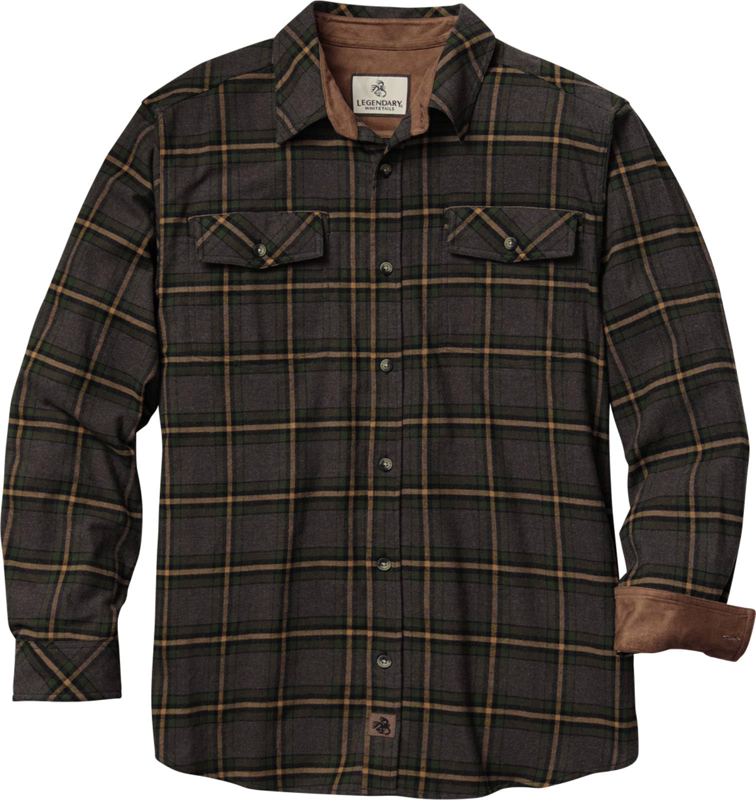 Legendary Whitetails Mens Legendary Flannel Shirt, Seed to Harvest Plaid, Large