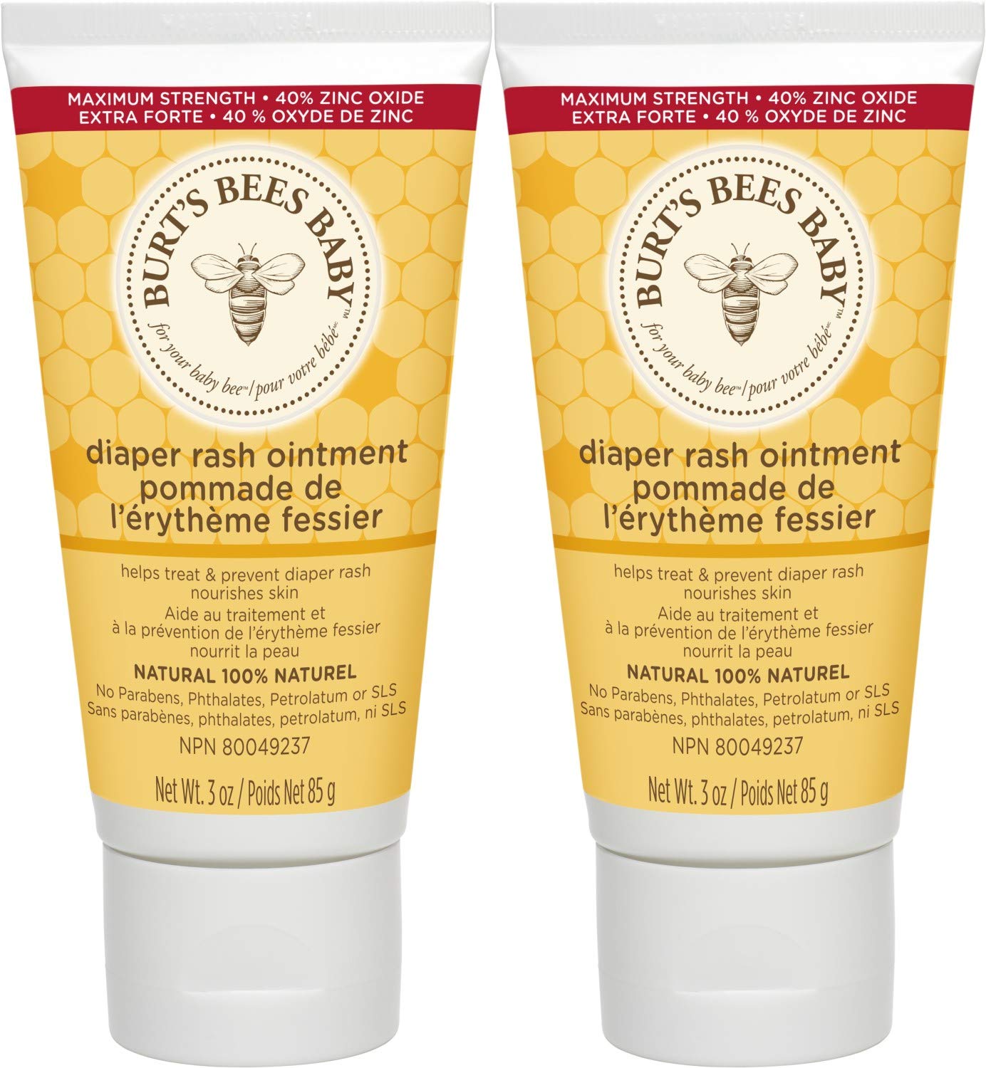 Burt's Bees Baby Diaper Rash Ointment 3 Ounce (Pack of 2)