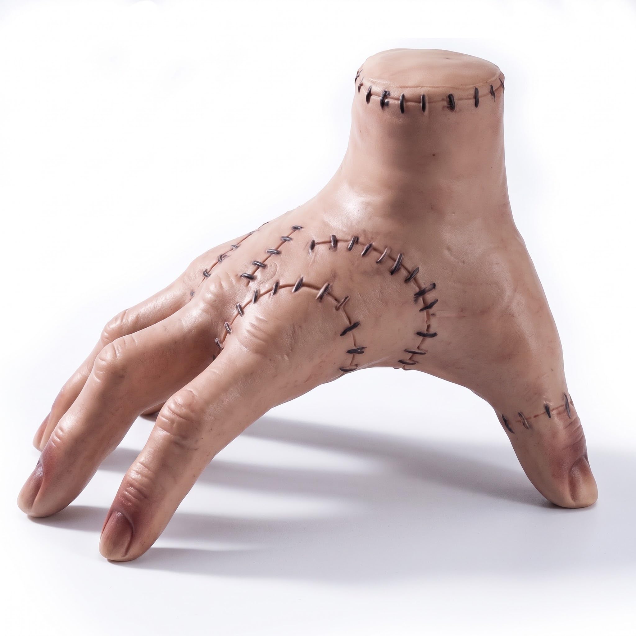 Minxchen Family Thing Hand Realistic Scarred Fake Hand Spooky Decoration for Halloween Scary Party Decoration Horror Props Latex Hands Props Latex Hands for Cosplay