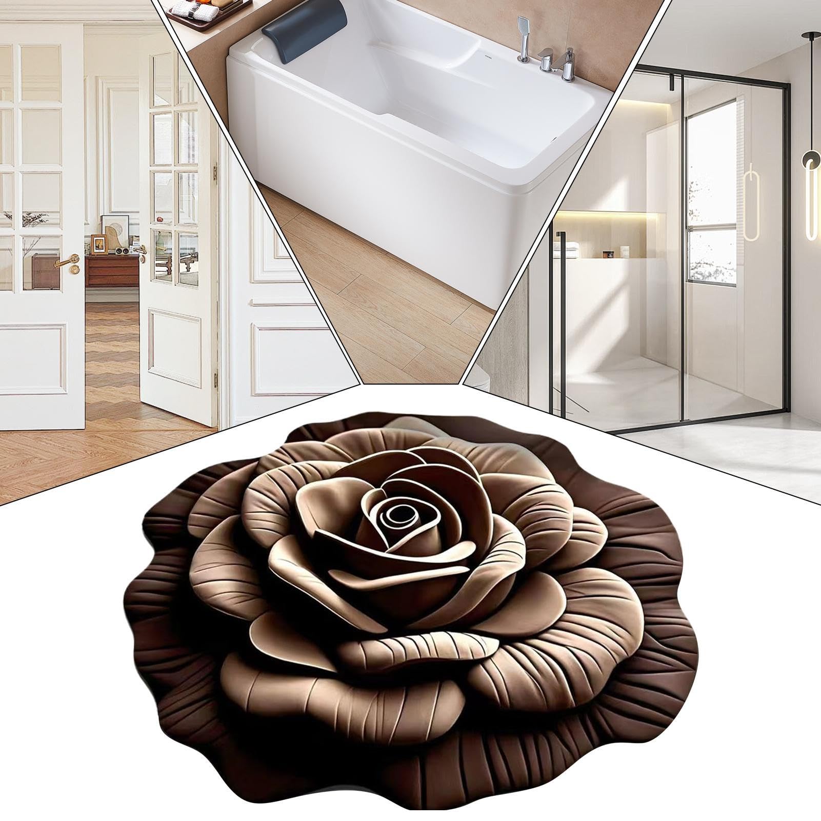 Alfombras De Ducha Para Baño Alfombrilla Absorbente para Cuarto de Baño | Felpudo Reutilizable para Entrada Pasillos Puertas