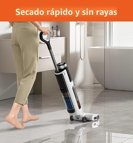 Miniatura 4 de IMAGIC M3 Aspiradora en seco y húmedo, trapeador inalámbrico todo en uno para suelos duros, limpiador de suelos ligero para suciedad pegajosa con