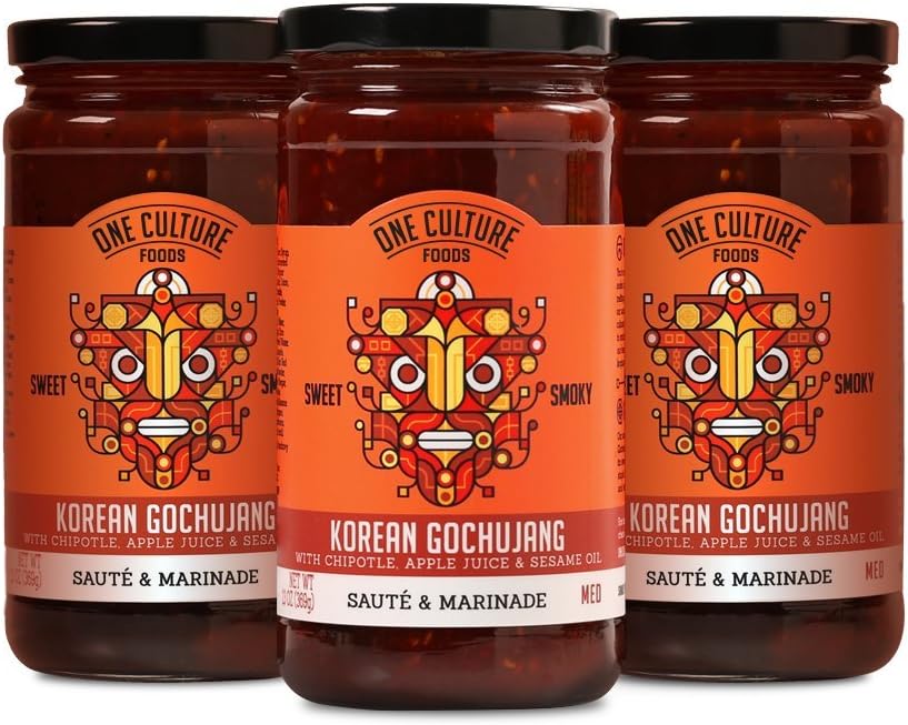 One Culture Foods – Korean Gochujang Sauté & Marinade With Chipotle, Apple Juice and Sesame Oil – Natural – Non-GMO