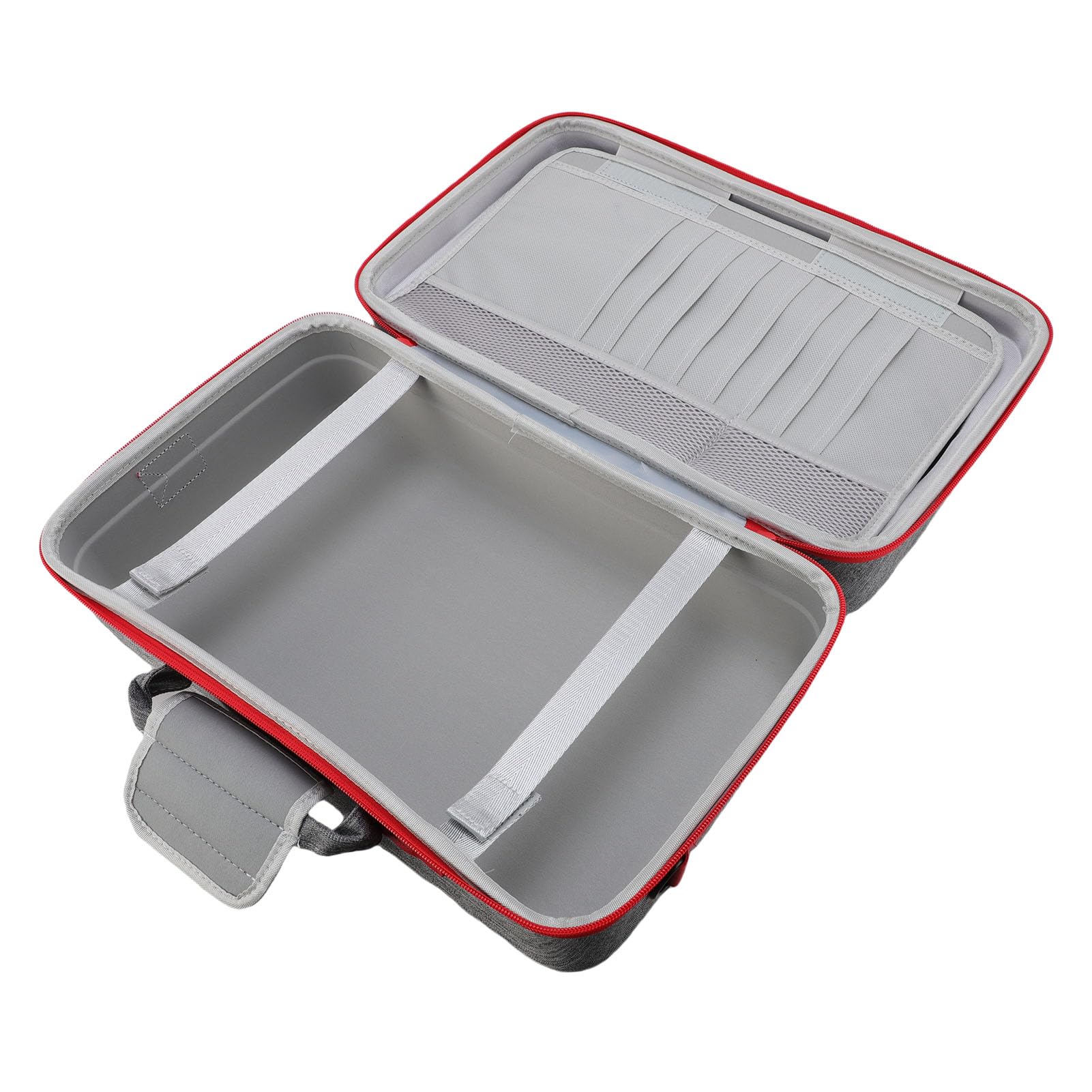 Borsa da Viaggio Portatile di una Console di Gioco, Console Protettiva impermeabile. Scatola di Trasmissione Dura per Cavi per Cuffie Verticali Controller (GREY)