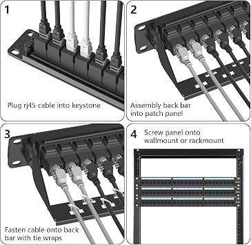 Jadaol Cat6 24 Port Patch Panel