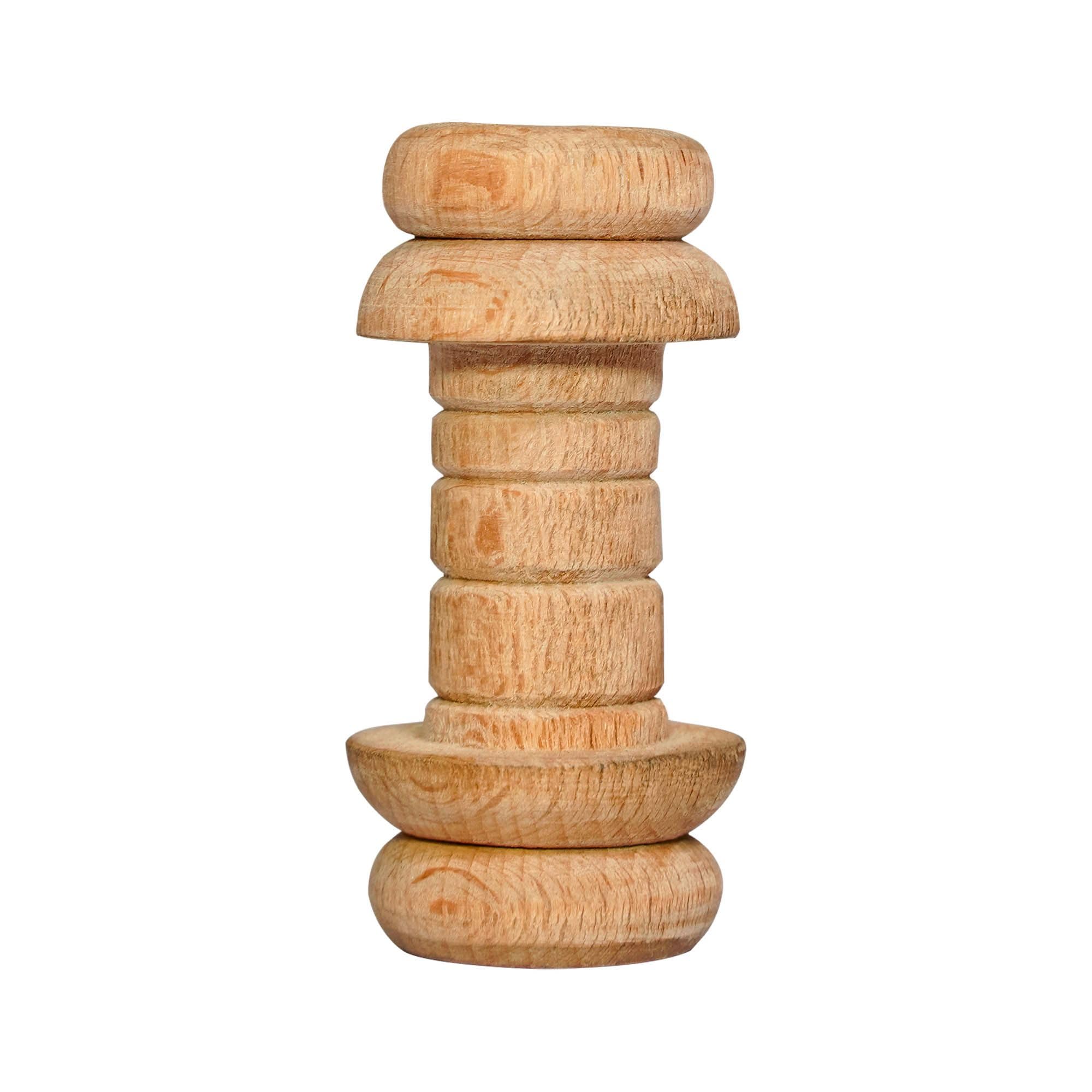 Antique Wooden Spool Thread Reels | Medieval Empty Bobbins Wood Sewing Embroidery Thread Spool Sewing Reels for DIY (Small - Single)