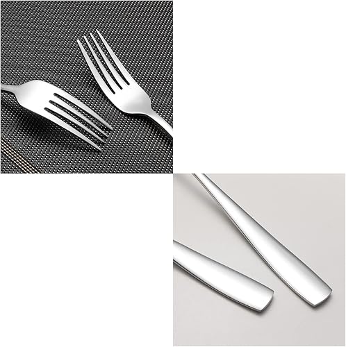 Miniatura 2 de 12 tenedores de mesa, tenedores de mesa de acero inoxidable
