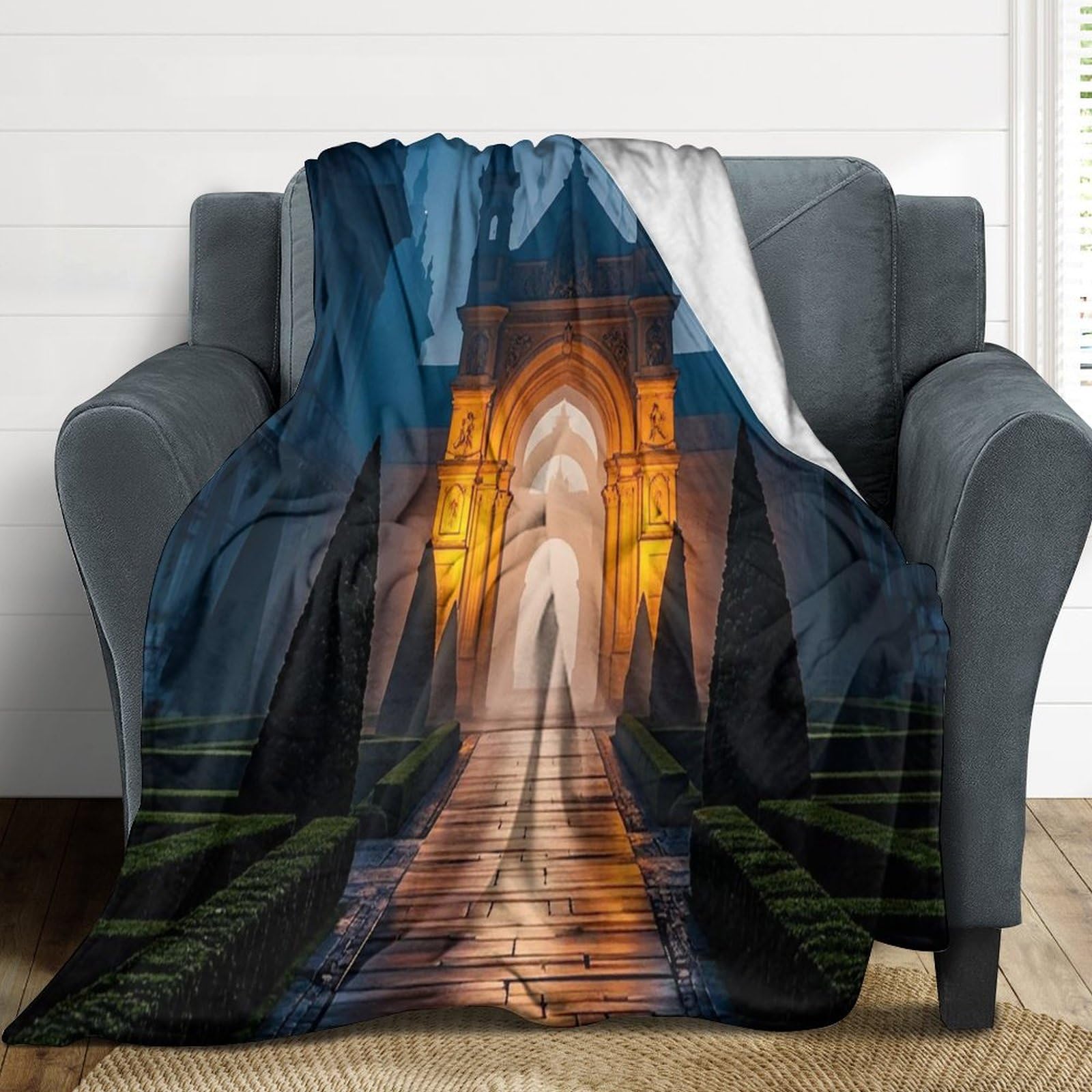 Couverture en flanelle douce pour des soirées cinéma cocooning sur le canapé