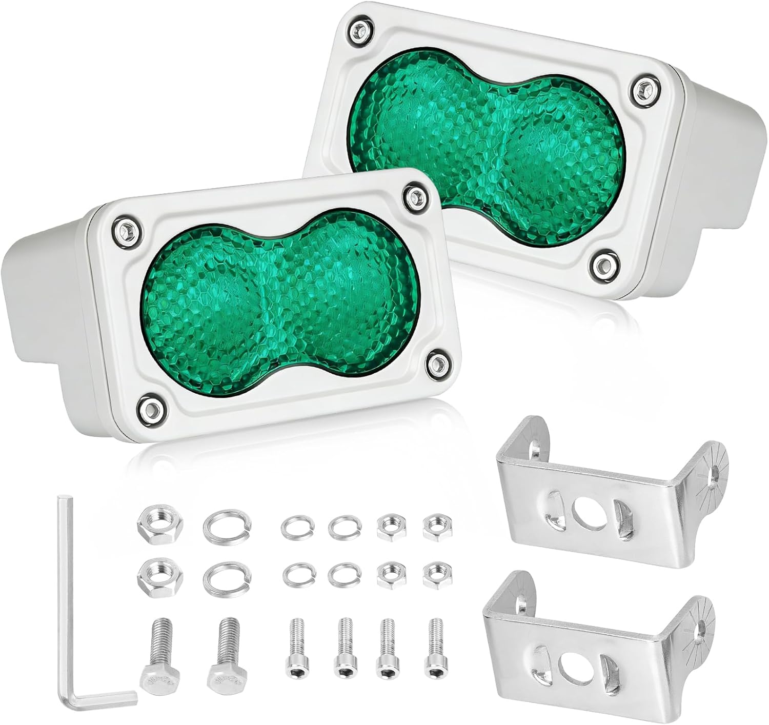 LED Pods Covers 2pcs 3x1.8 LED Pod Lights Black Covers Street Legal Snap-on PC Protective Lens Light Bars Cover for Offroad Driving Fog Ditch Lights