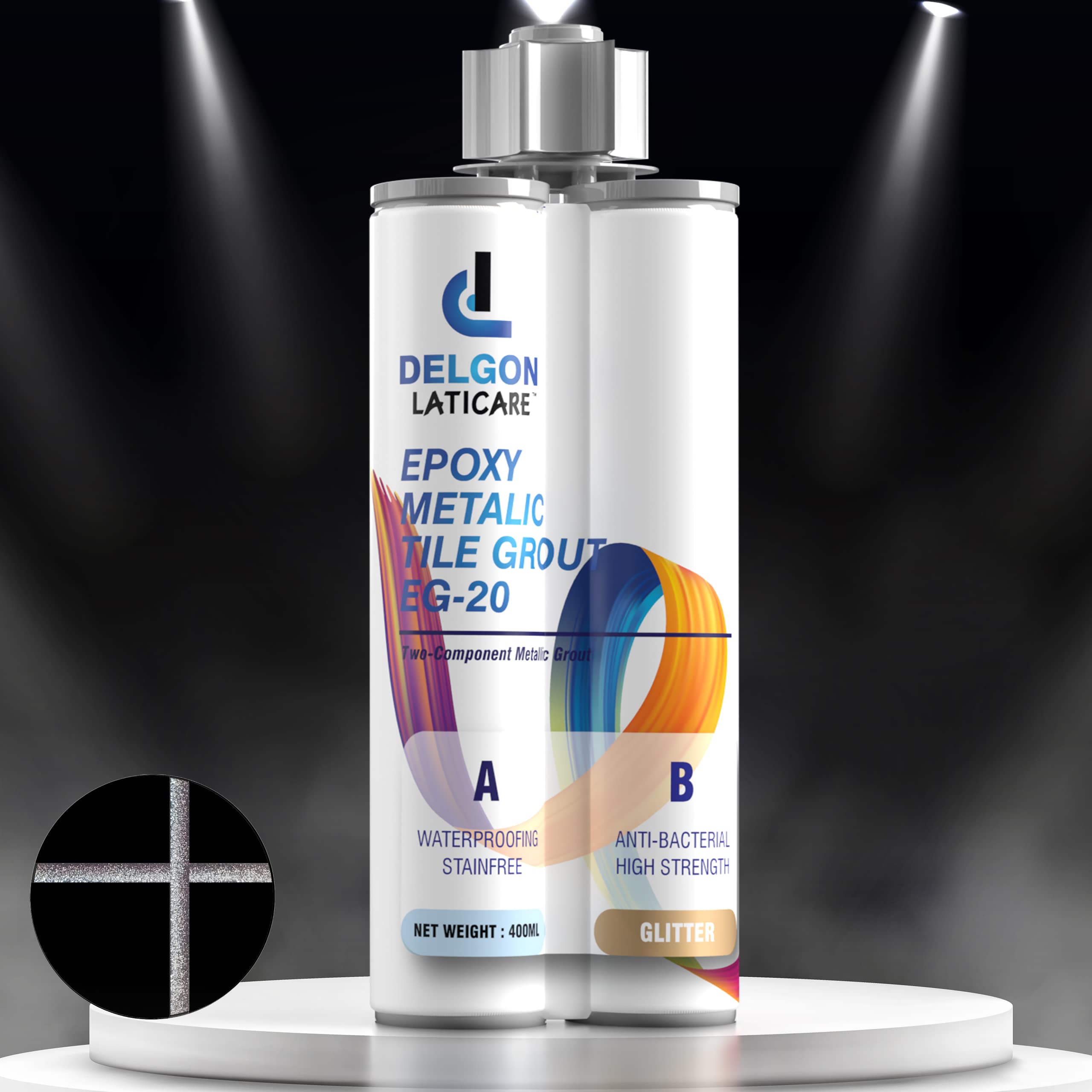 Delgon Laticare Two Component Epoxy Tile Grout TG-20 (400g) (Noble Silver - 11) (B0BZDHW7X5) Amazon Price History, Amazon Price Tracker