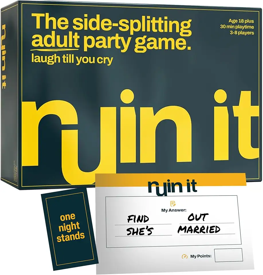 Inspiration Play Adult Party Board Game Ruin IT Hilariously Funny Game for Ages 18 +