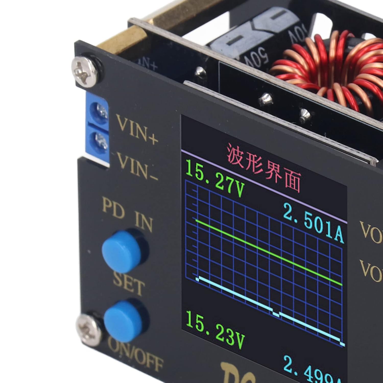 FNIRSI DC DC Automatyczny konwerter 3A 35W Moduł zasilania CC CV