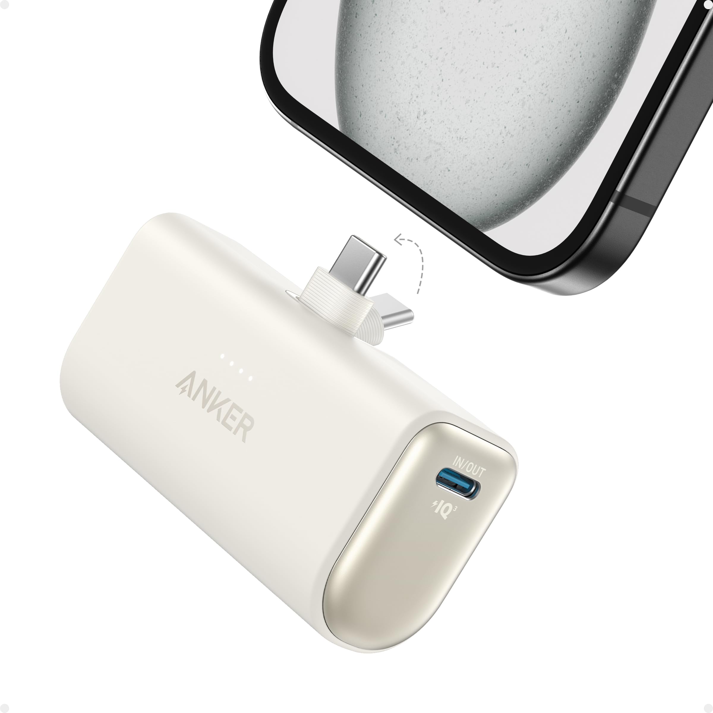 Amazon.com: Anker Portable Charger, Nano Power Bank with Built-in USB C  Connector, 5,000mAh Portable Charger 22.5W, for iPhone 17/16/15 Series,  Samsung S22/23 Series, iPad Pro/Air, AirPods, and More : Cell Phones &