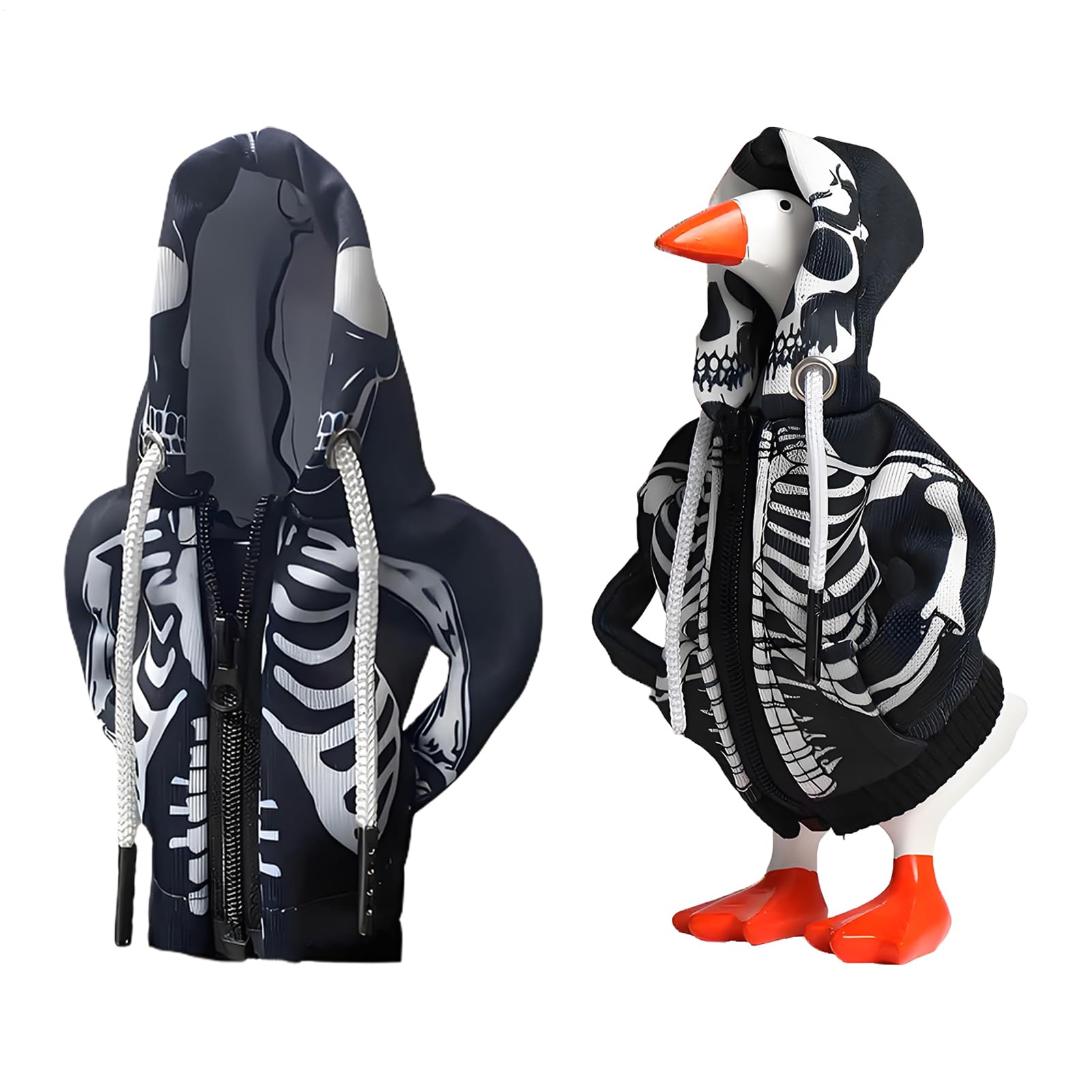Büro Ente Kleidung 18 cm Schreibtisch Ente Festliche Kleidung | Saisonale Tischdekoration für Sammler Halloween Geburtstag Feier Party Tier Zimmer Garten Outdoor