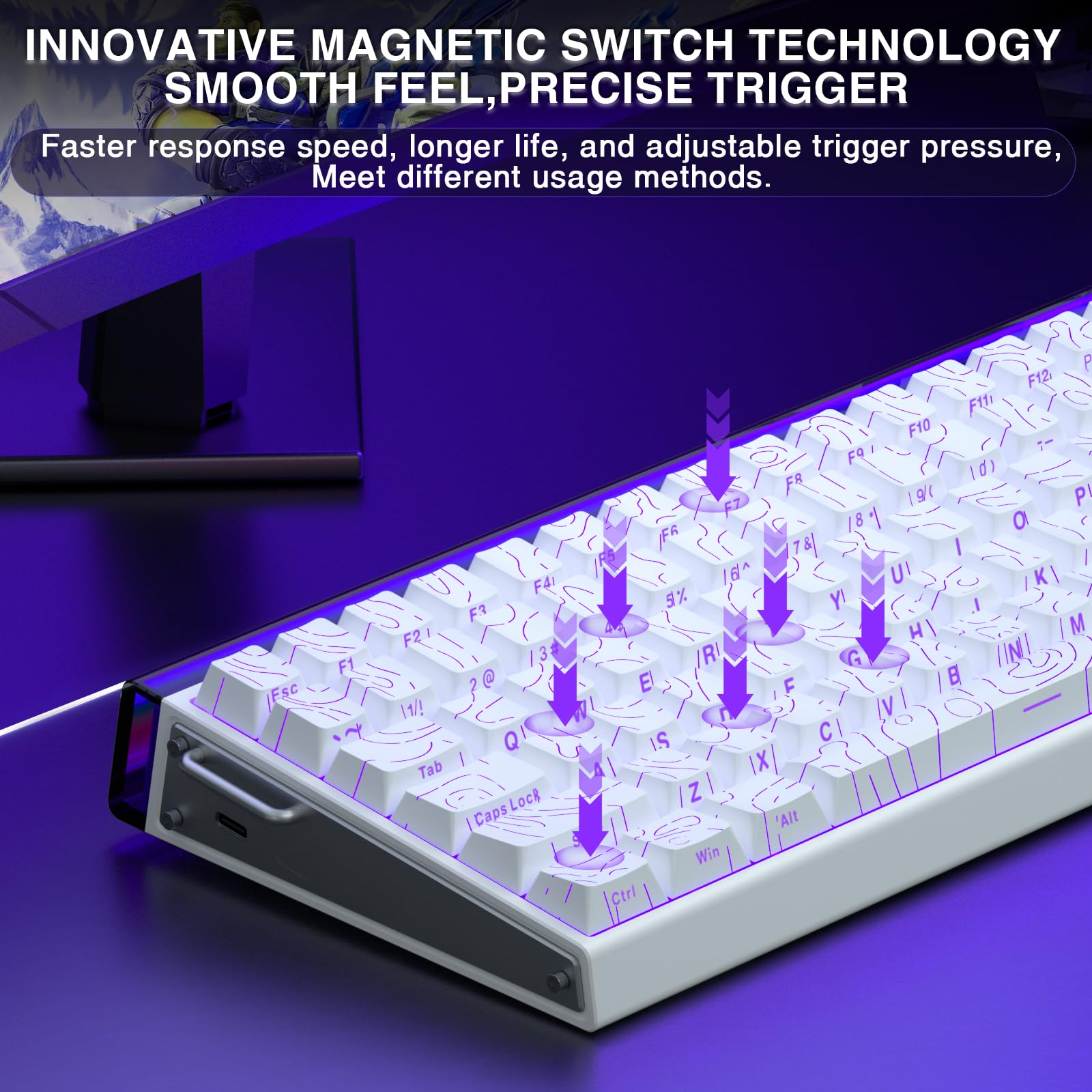 Amazon | Aula Hero 84 HE - 75%メカニカルゲーミングキーボード